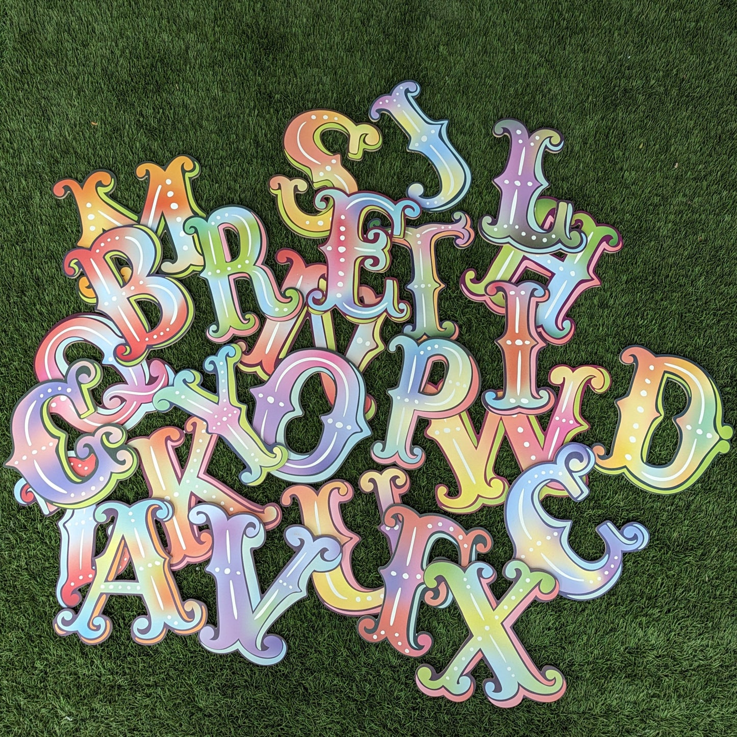 Festival Alphabet Letter