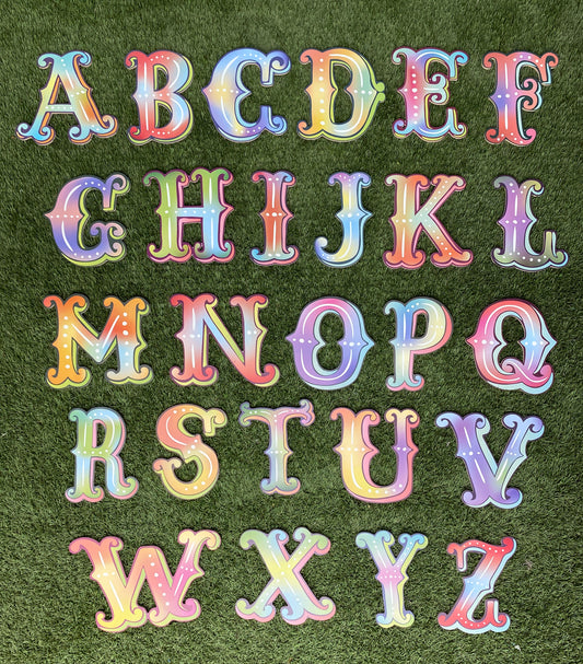 Festival Alphabet Letter