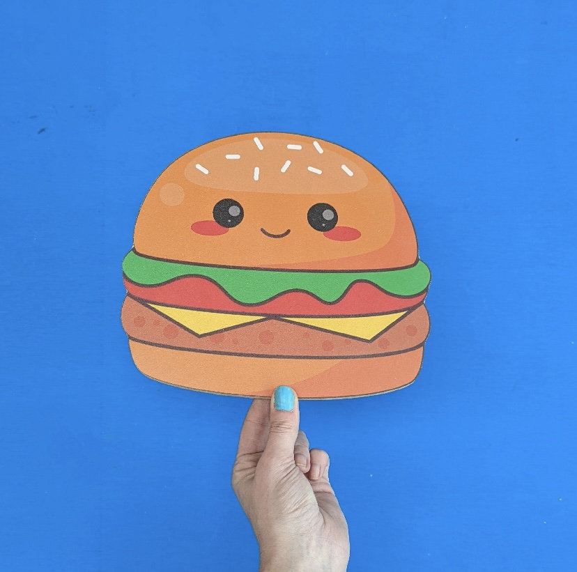 Kawaii Fast Food Wooden Icons