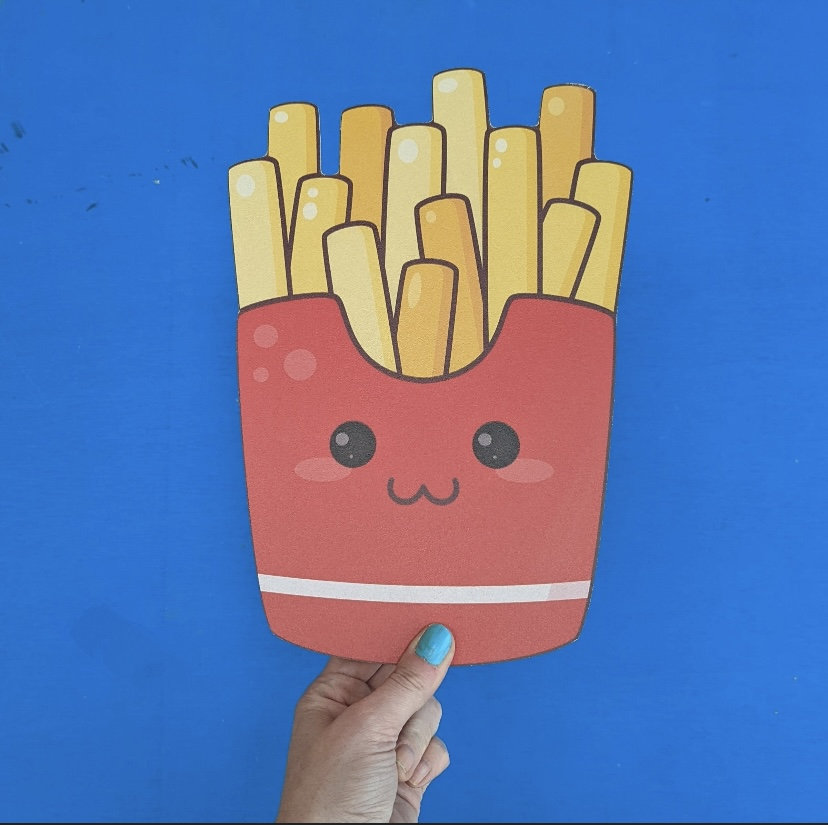 Kawaii Fast Food Wooden Icons