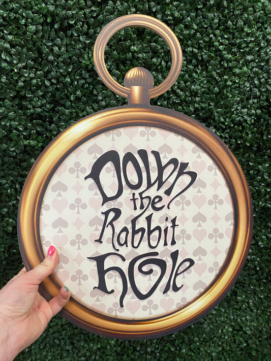 Down The Rabbit Hole Giant Pocket Watch