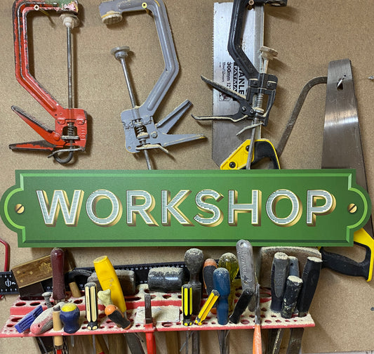 Christmas Workshop Placard