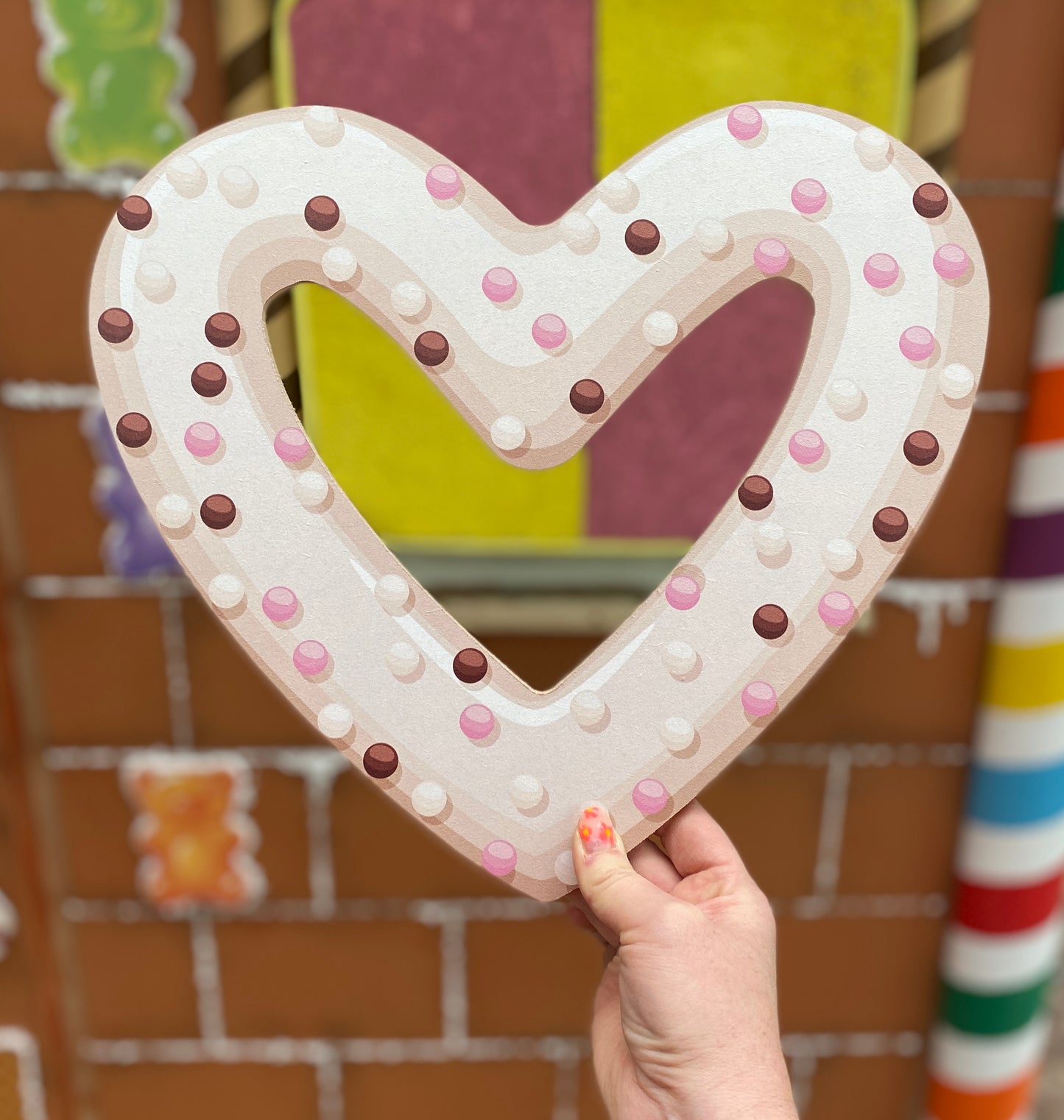 Giant Heart Biscuit Prop