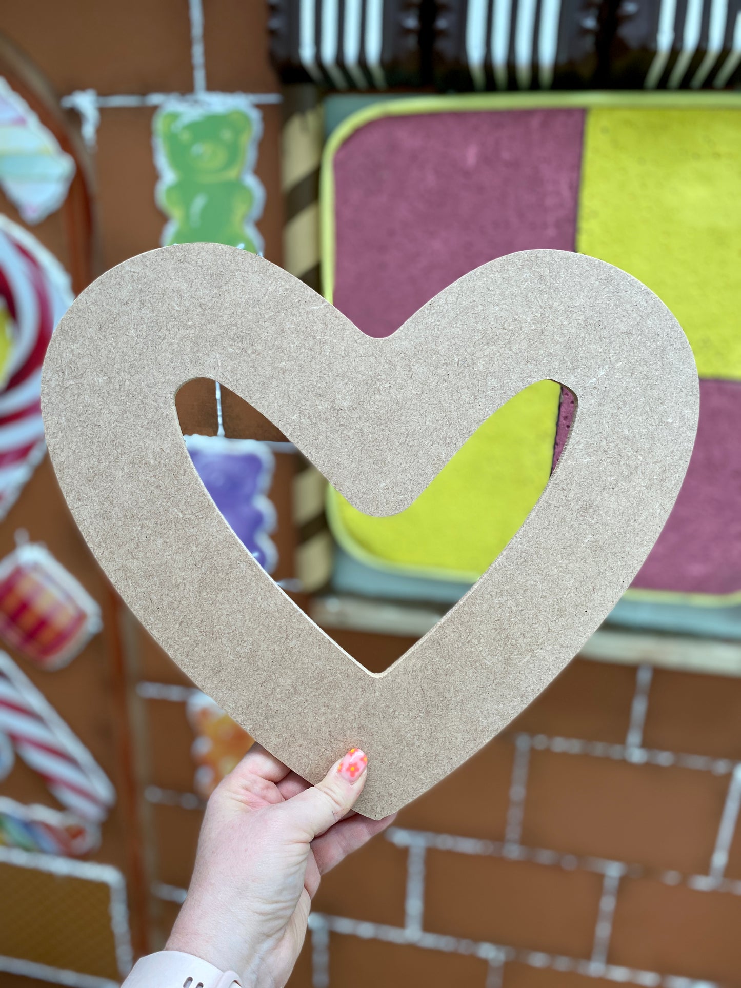 Giant Heart Biscuit Prop