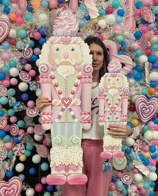 Giant 2D Pastel Candy Nutcracker