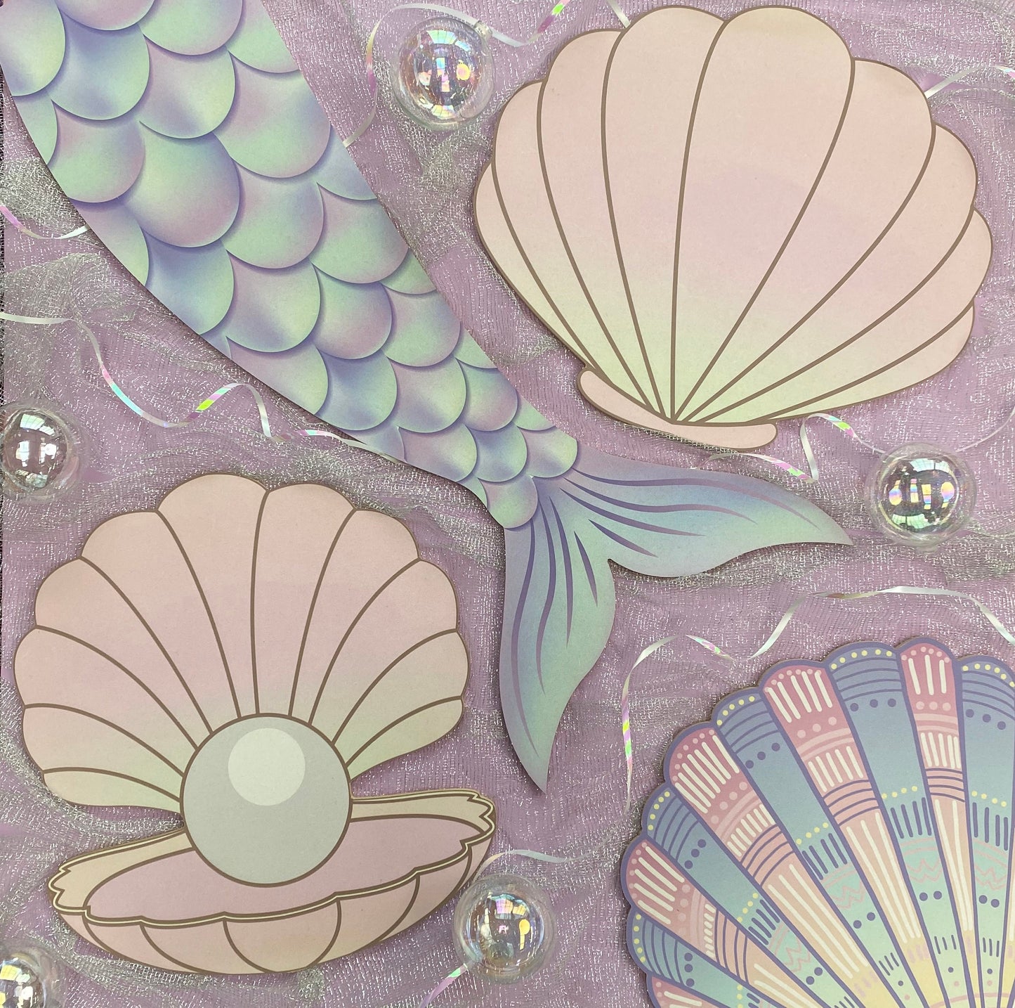 Giant Pastel Clam Shell