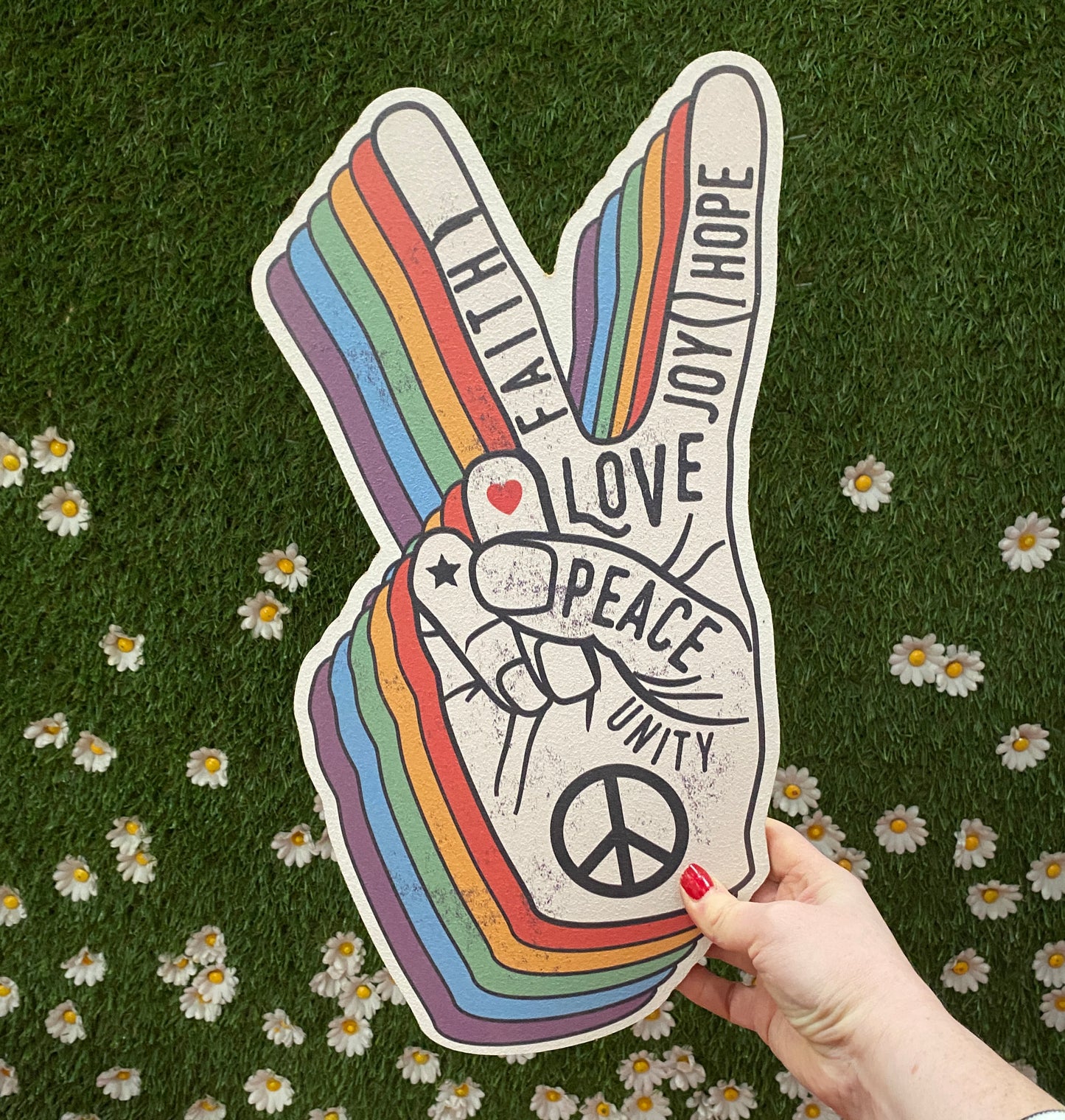 Peace & Love Hand Sign