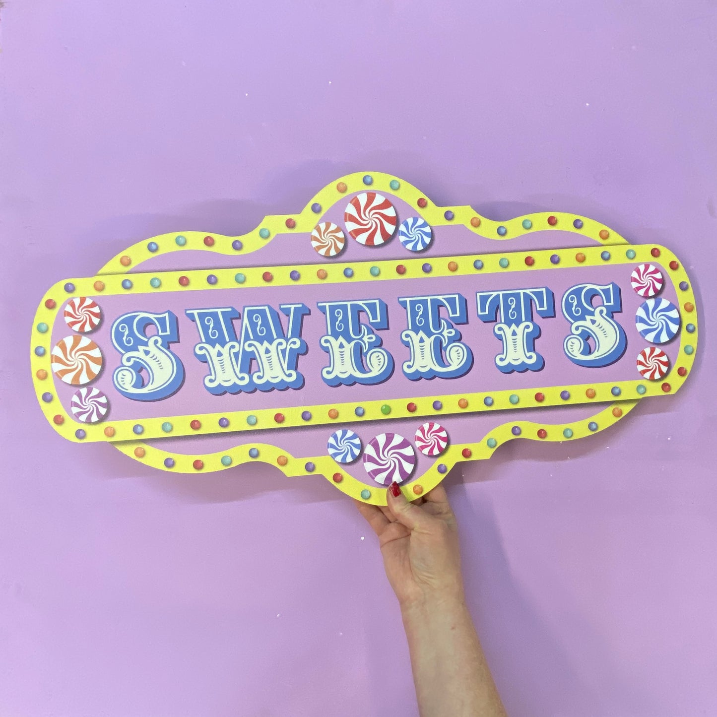 Funfair Sweets Sign