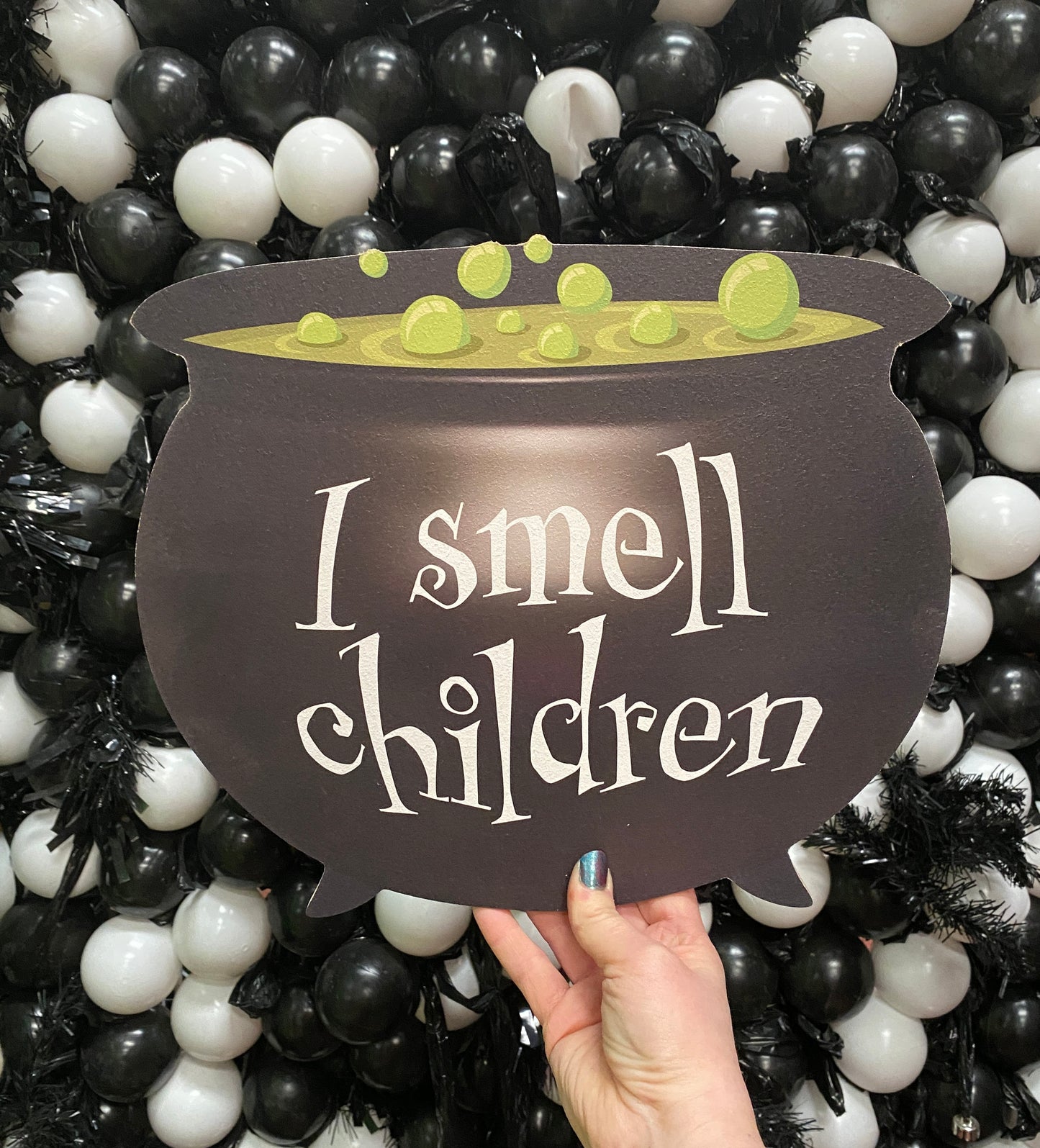 I Smell Children Cauldron Sign