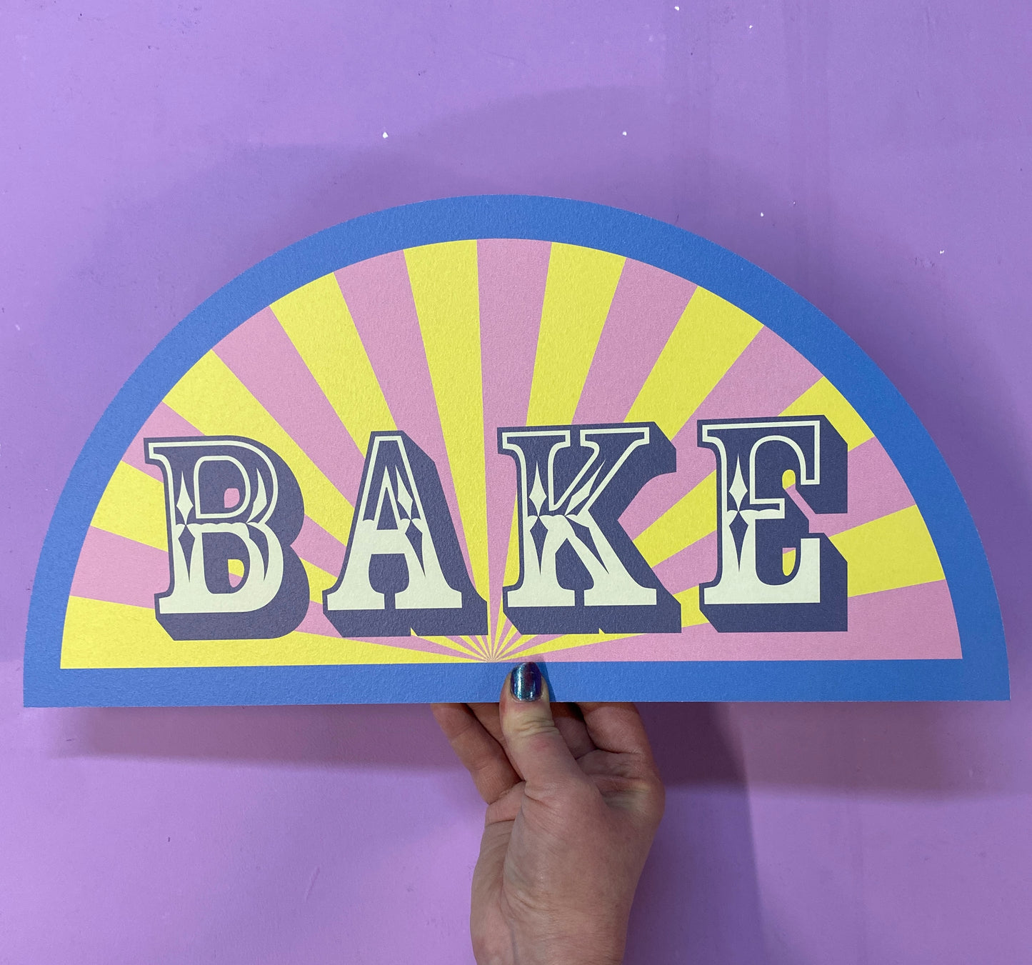 Colourful Bake Sign