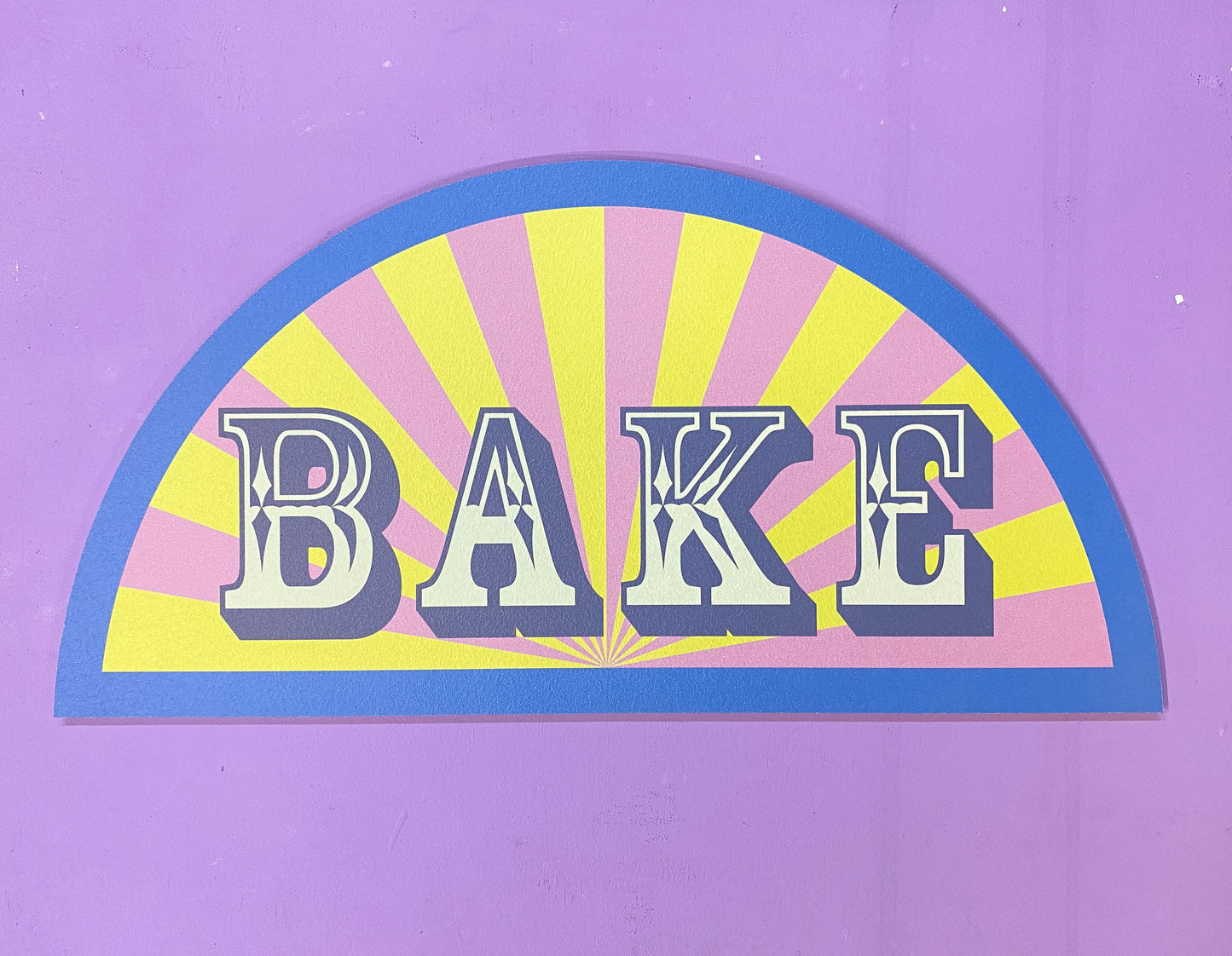 Colourful Bake Sign