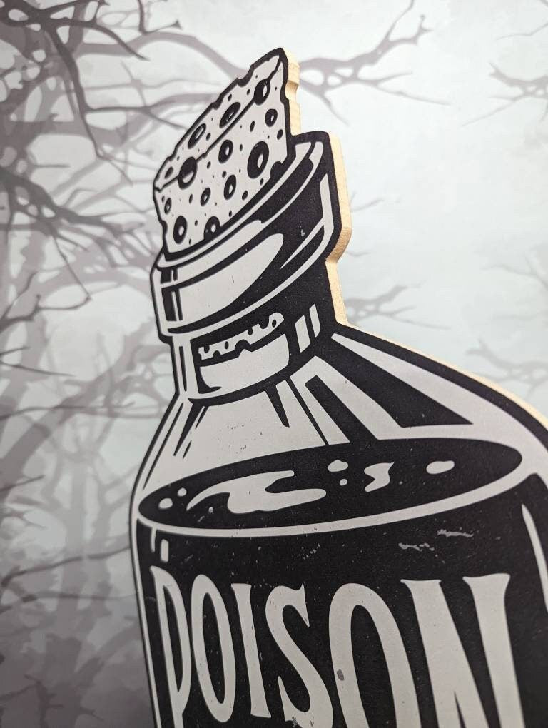 Giant Poison Bottle Sign