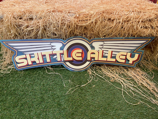Skittle Alley Sign