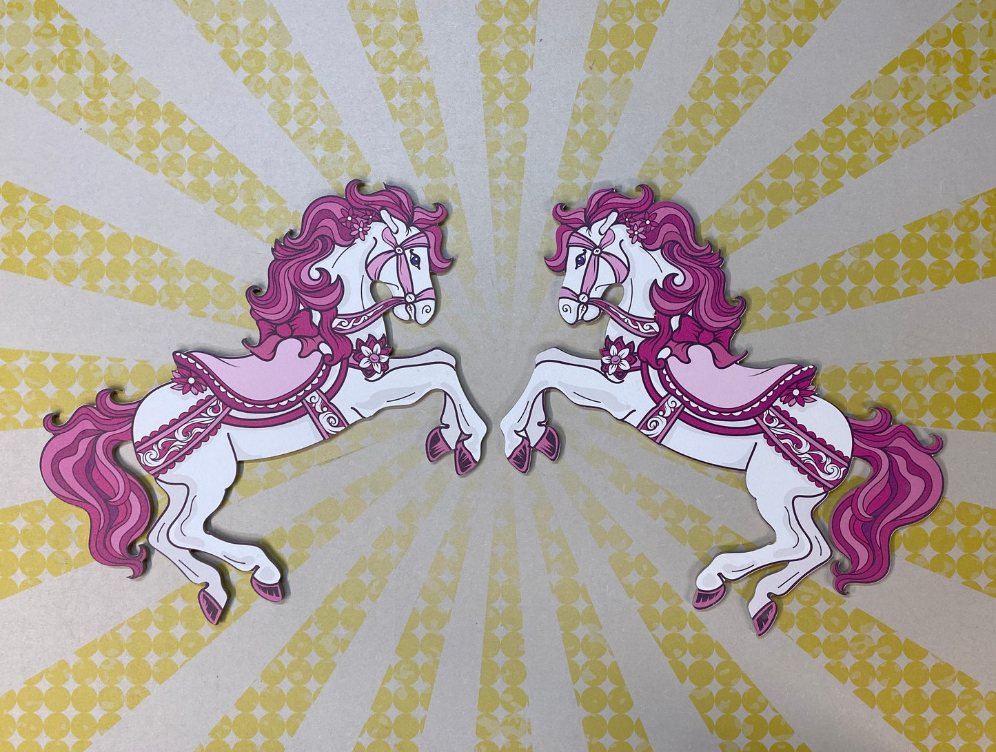 Pink Carousel Horse Prop