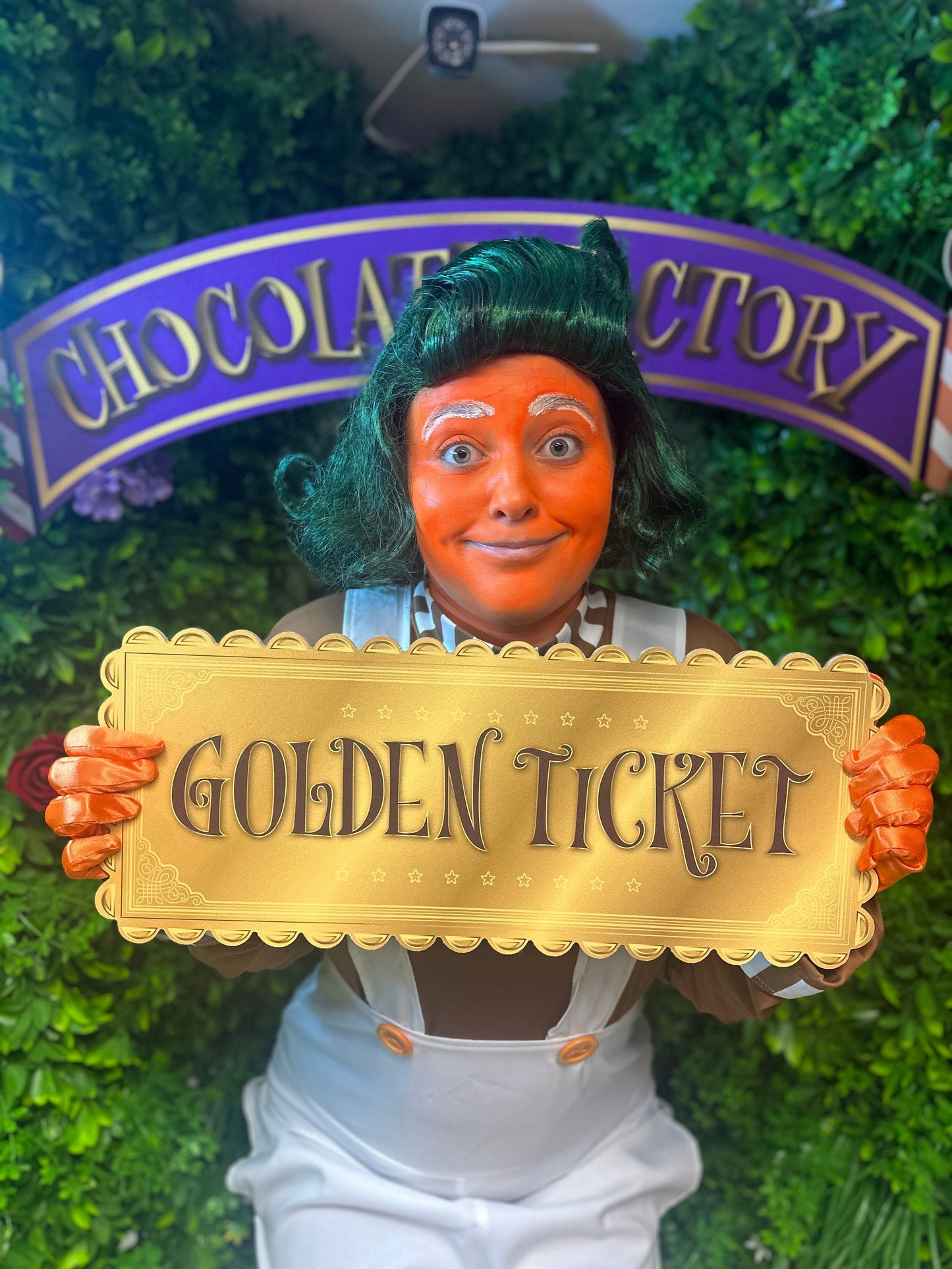 Giant Golden Ticket Prop