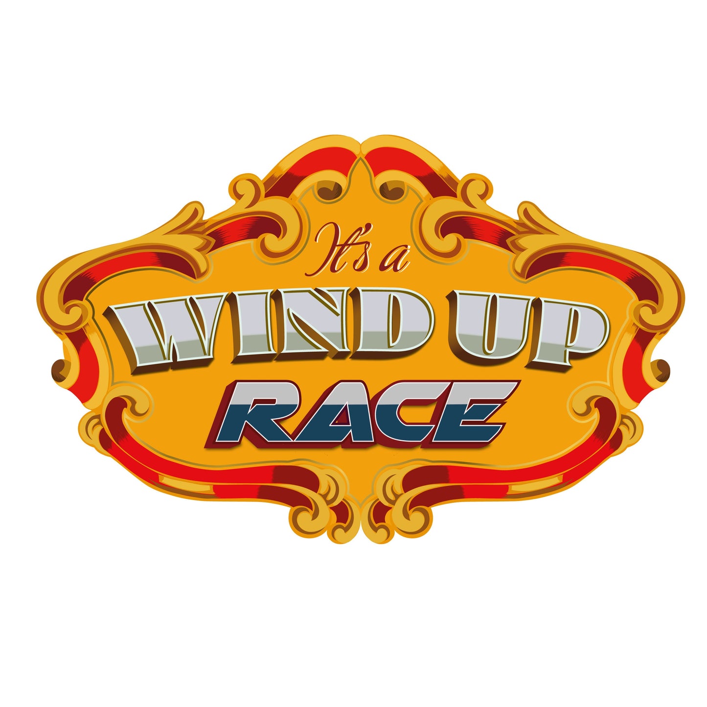 Wind Up Race Sign