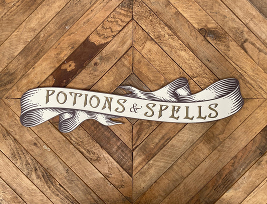 Potions & Spells Banner Sign