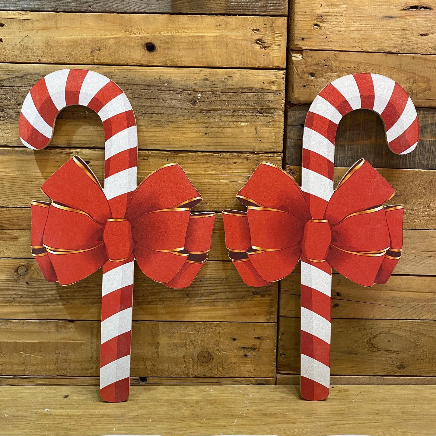 Candy Cane 2D with Bow Prop