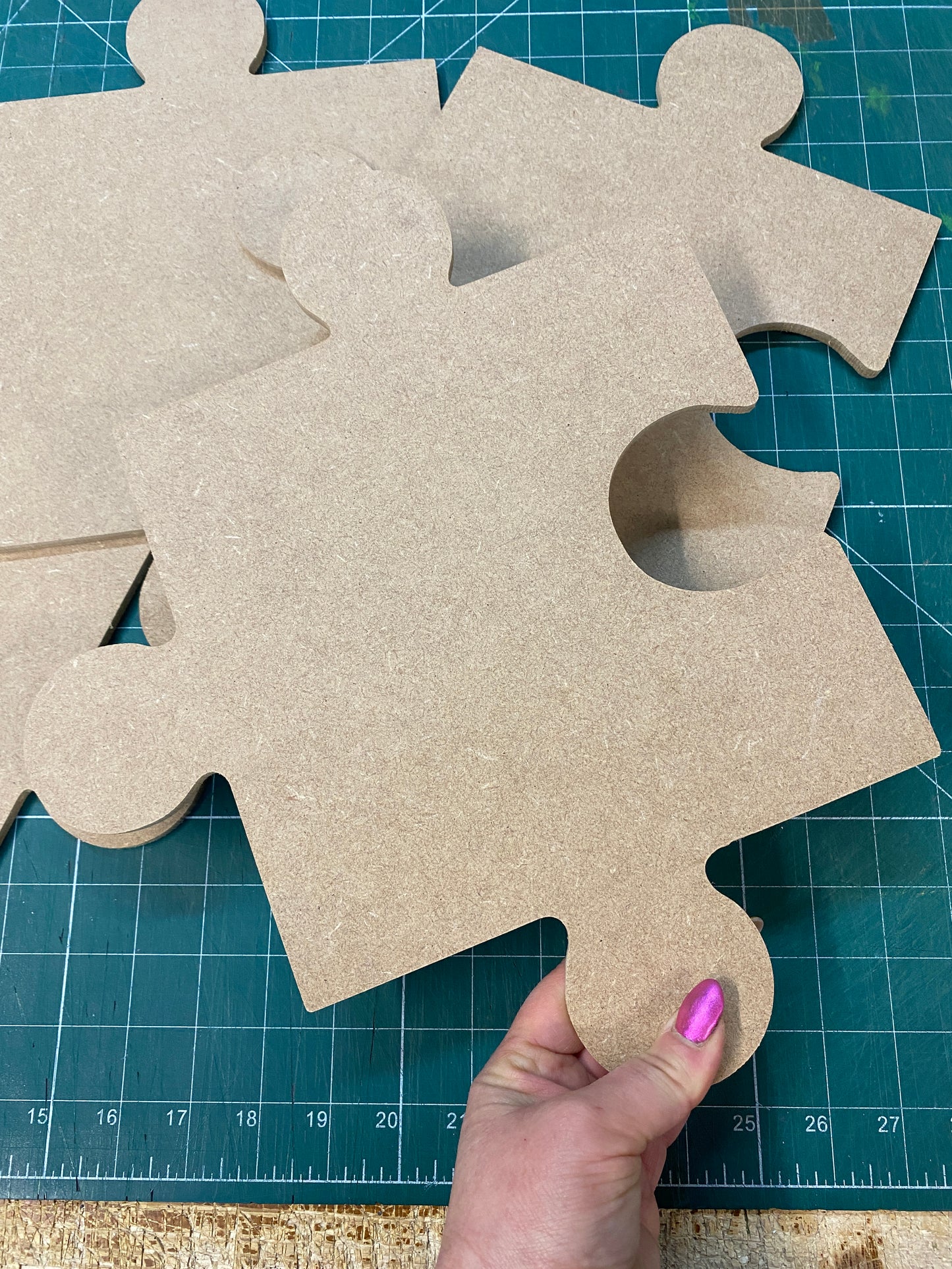 Giant UNPAINTED Wooden Jigsaw Puzzle Piece