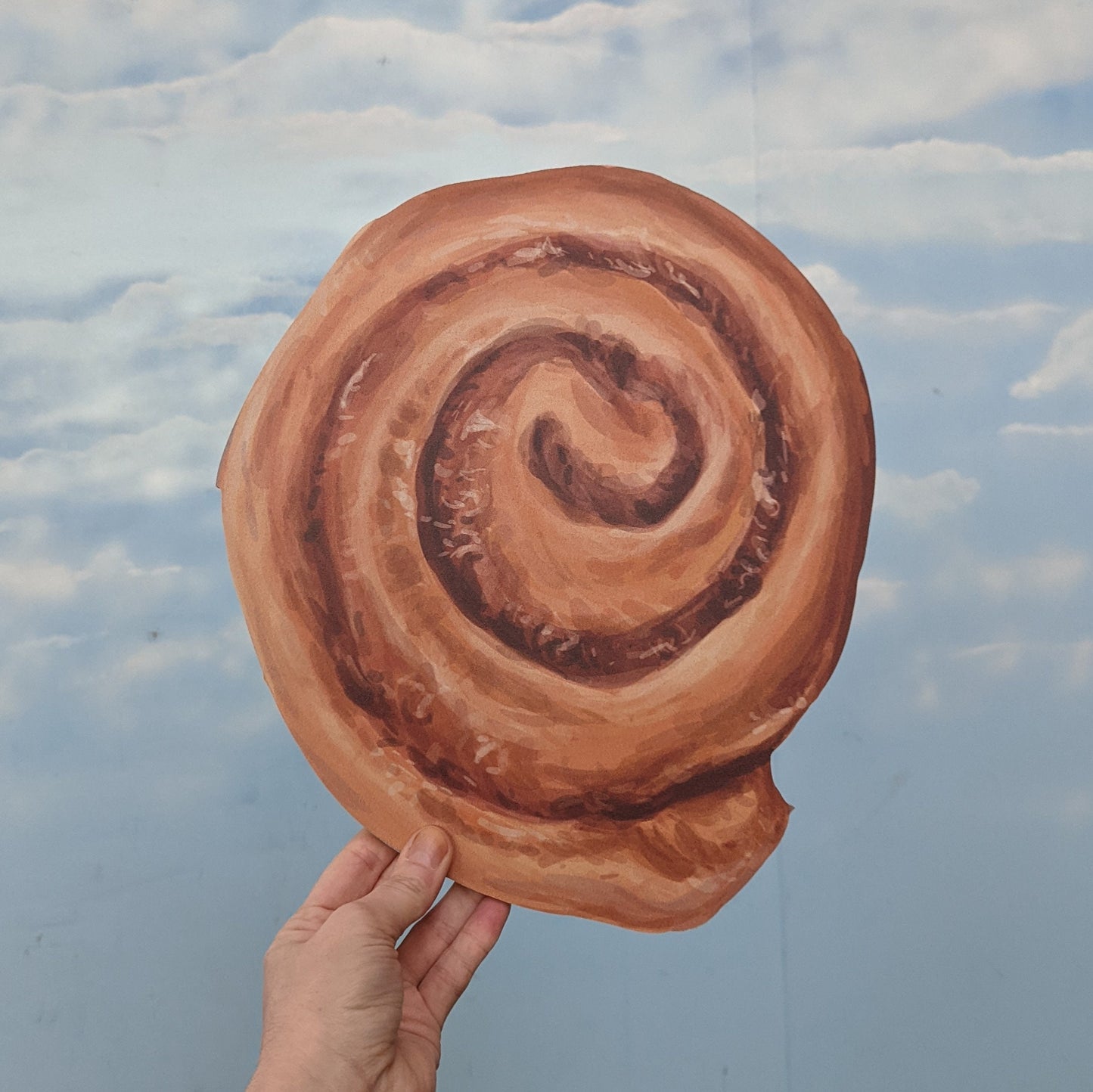 Oversized Cinnamon Swirl Bun