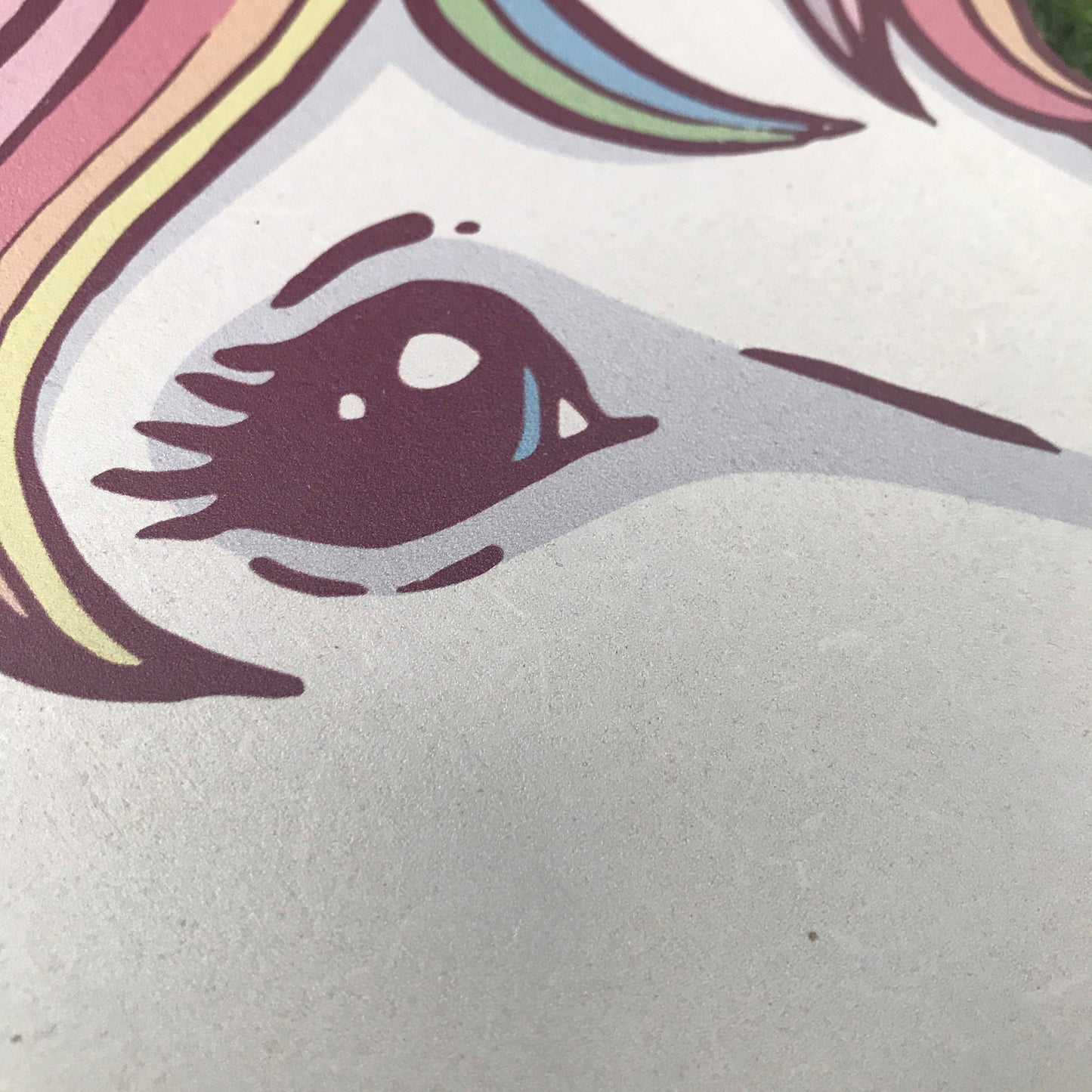 Pastel Unicorn Head Wooden Cutout