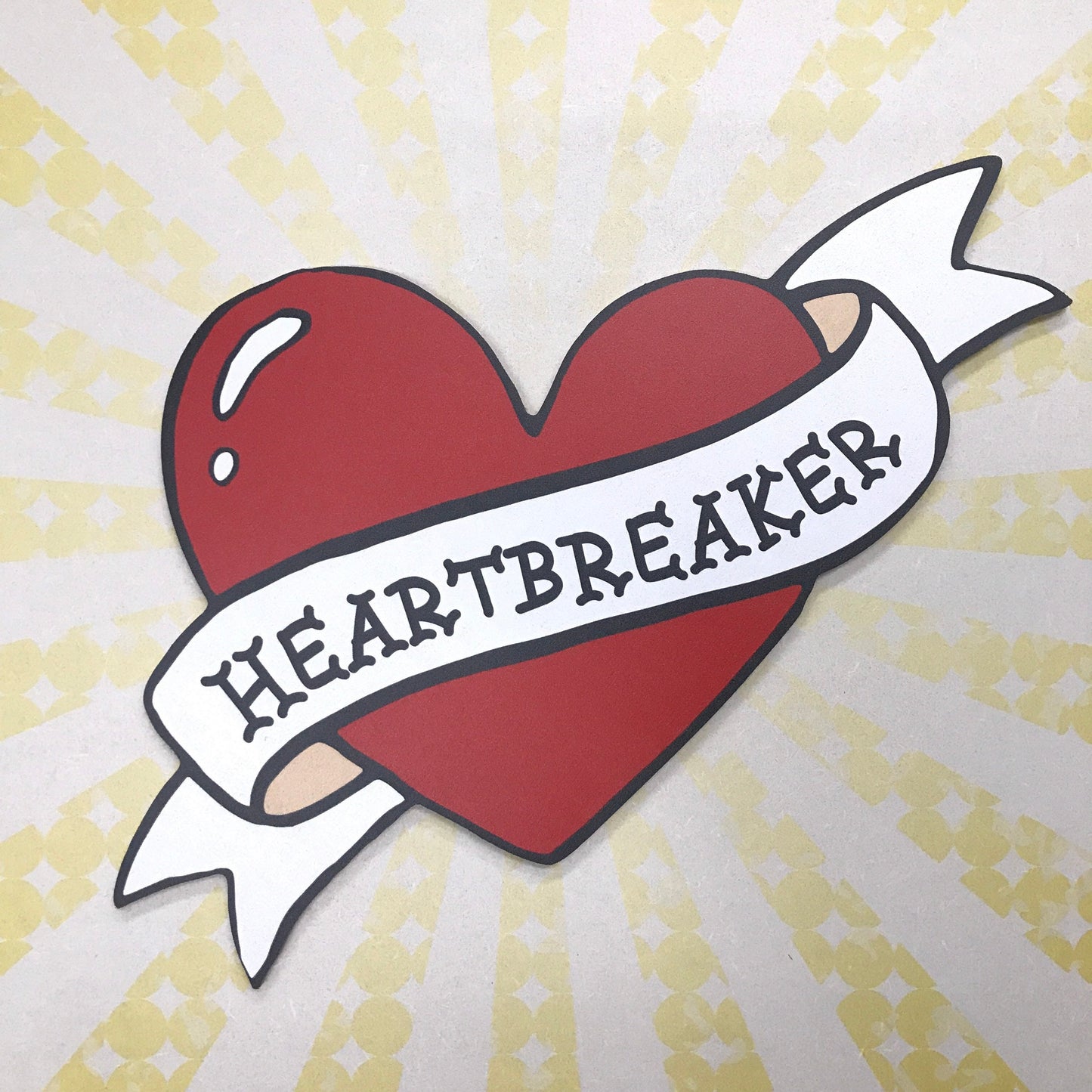 Tattoo Style Heartbreaker Sign