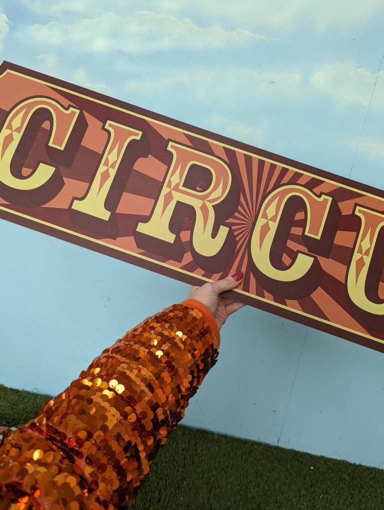 Traditional Circus Sign