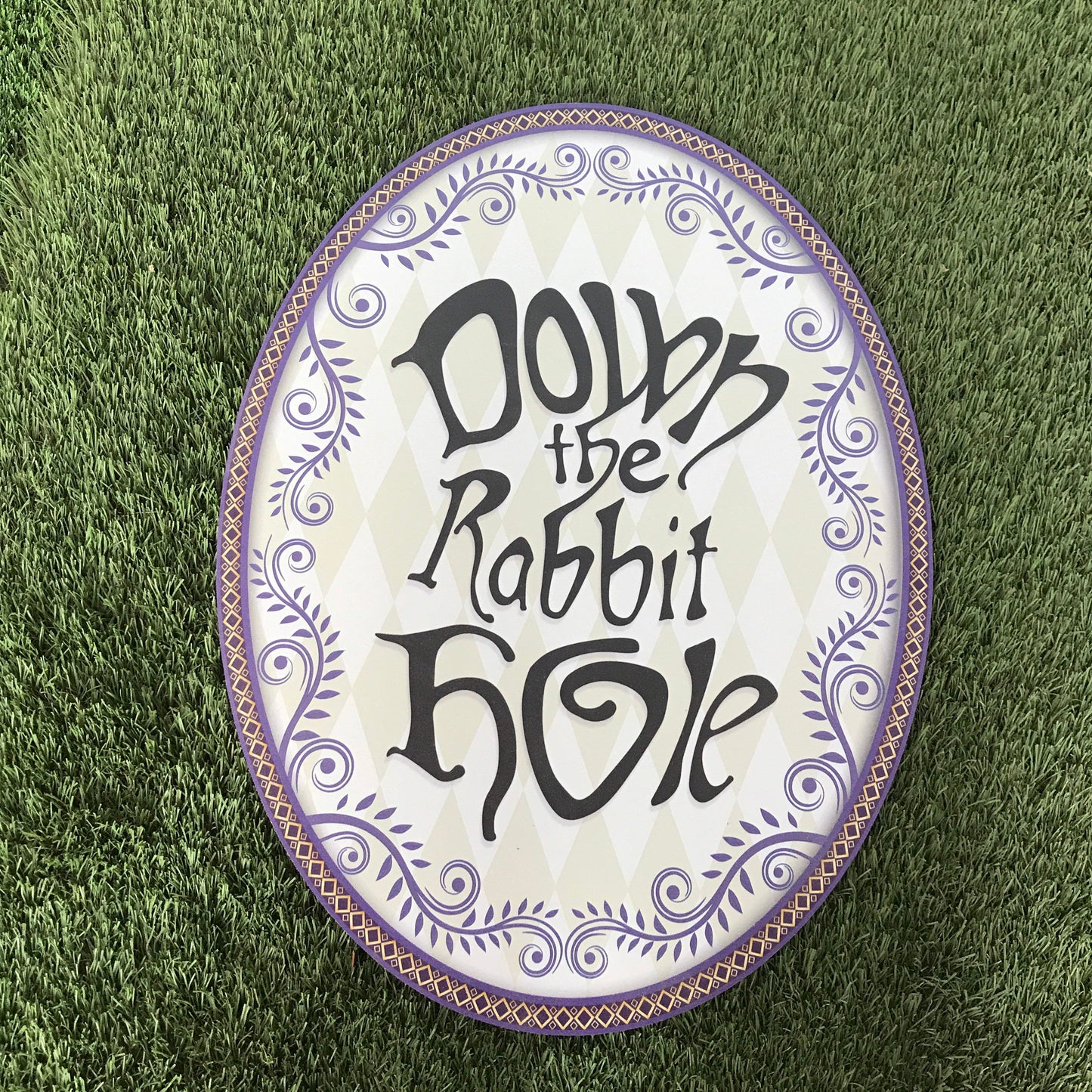 Down The Rabbit Hole Sign