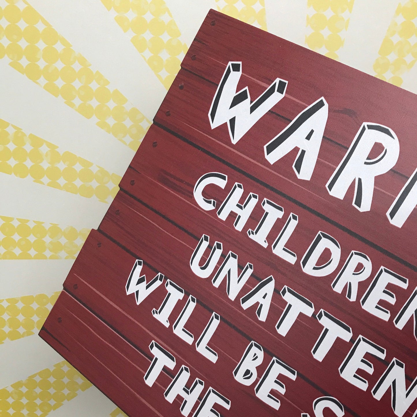 Warning Children Will Be Sold Circus Sign