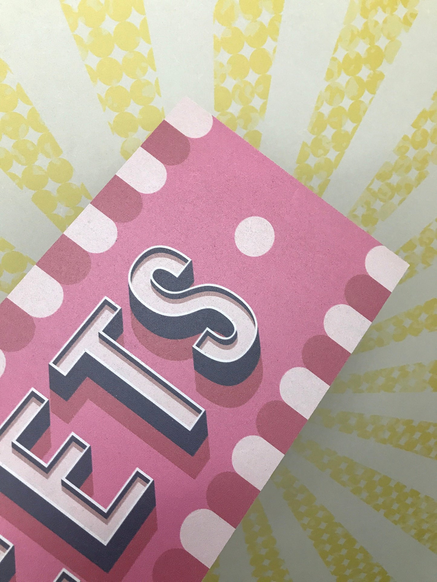 Retro Pink Sweets Sign