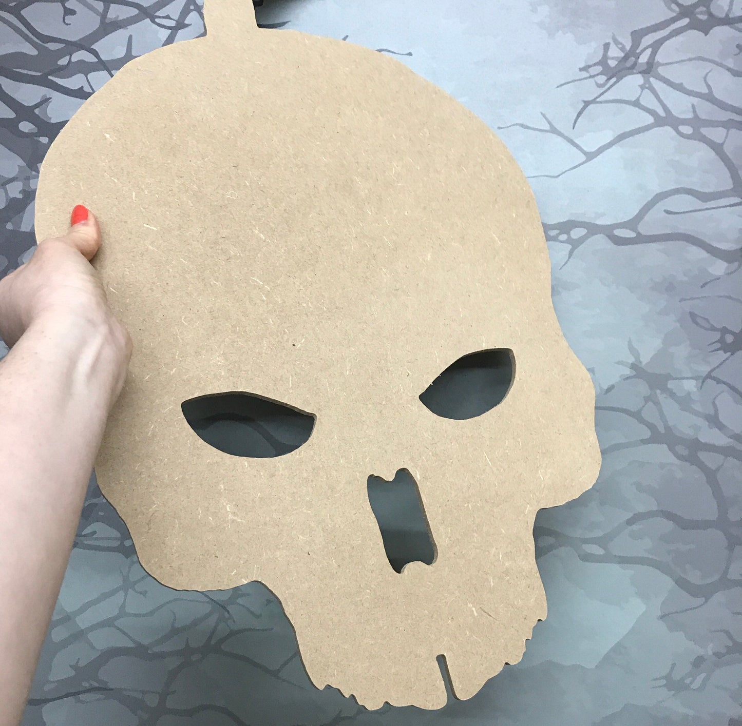 Pumpkin Skull Peep Board