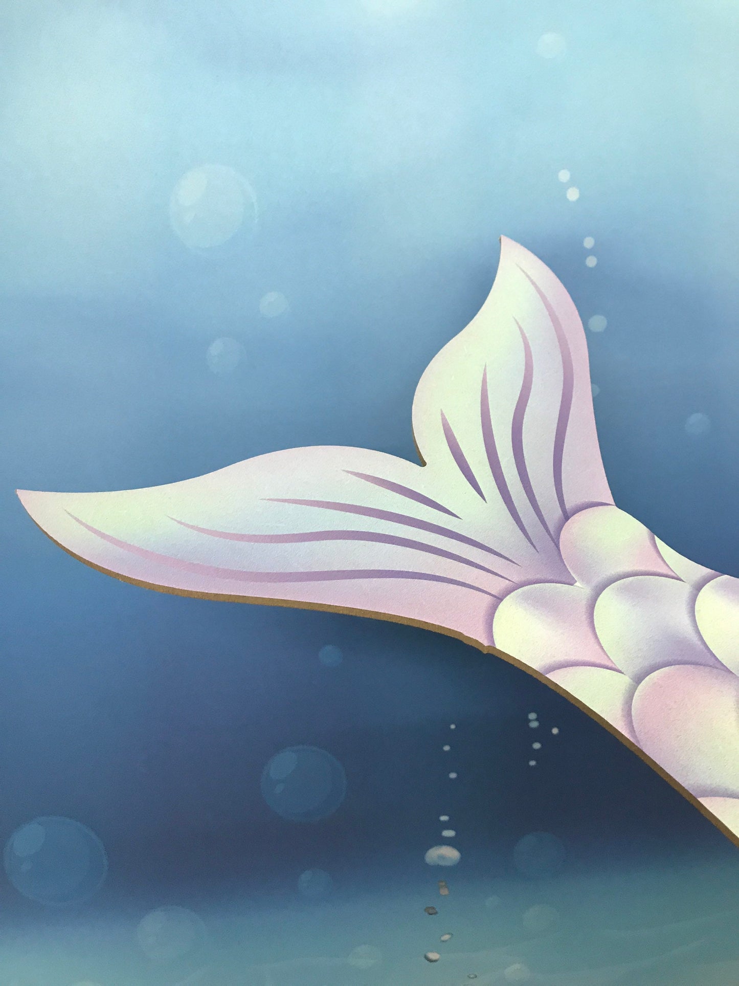 Pale Pastel Mermaid Tail Prop