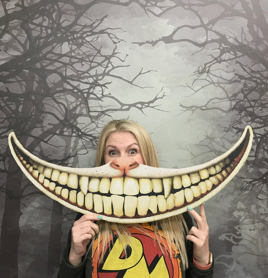 Giant Cheshire Cat Smile Prop