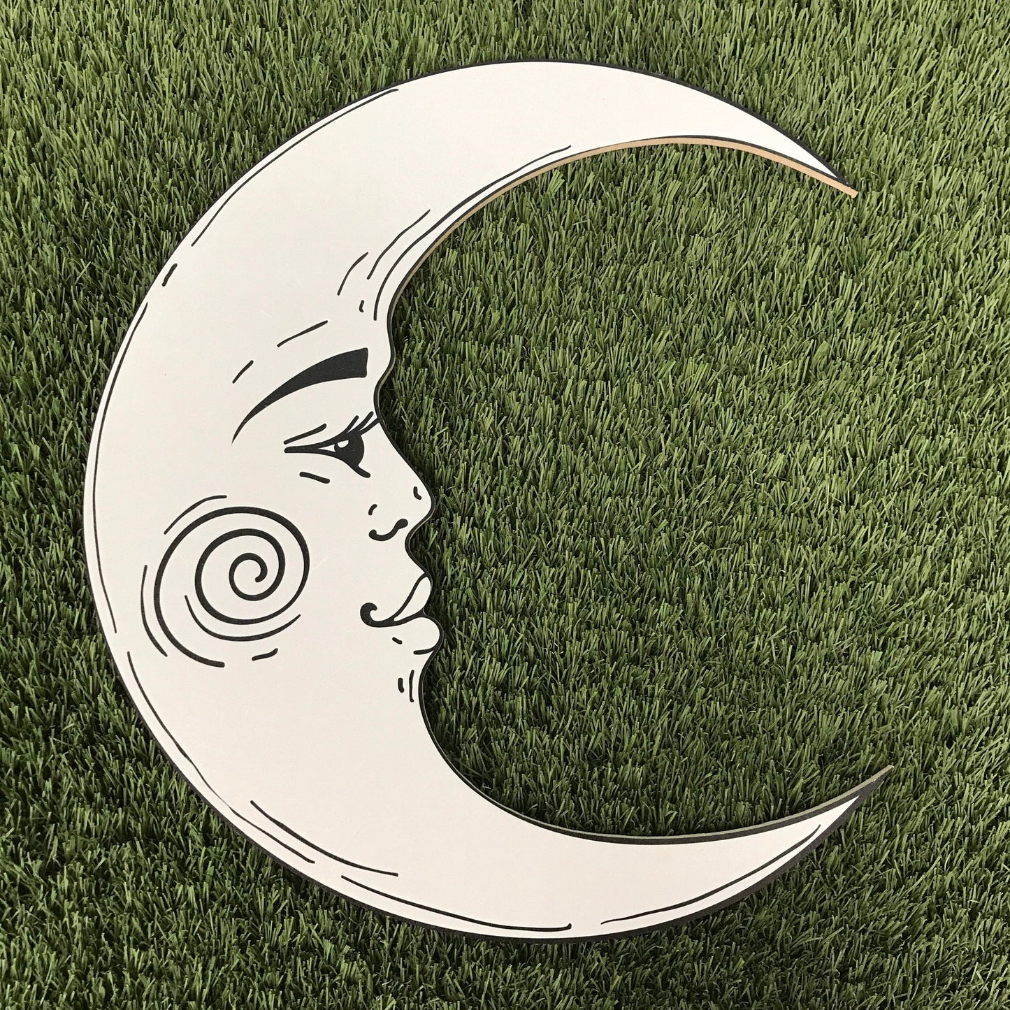 White Crescent Moon Decoration
