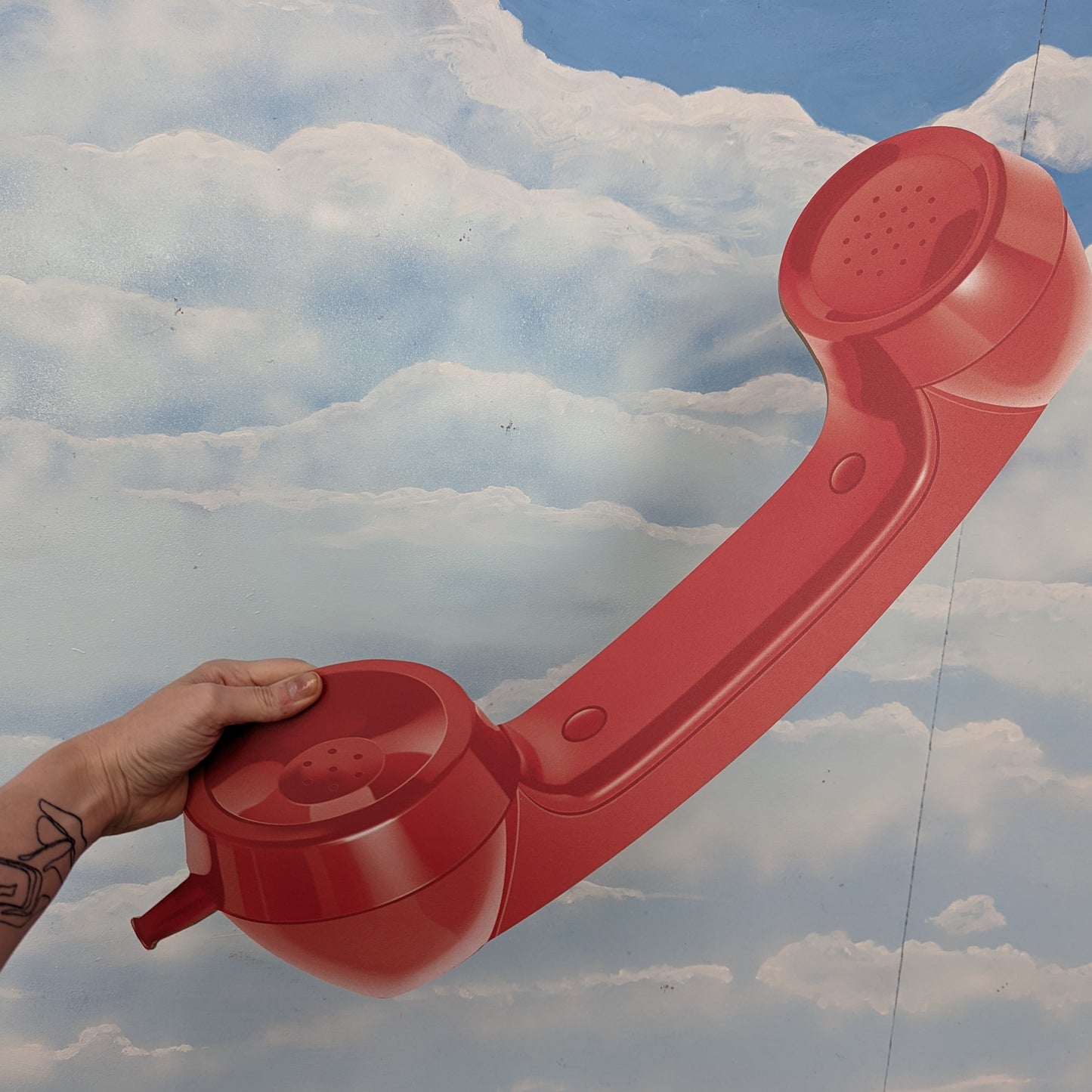 Giant Red Retro Telephone
