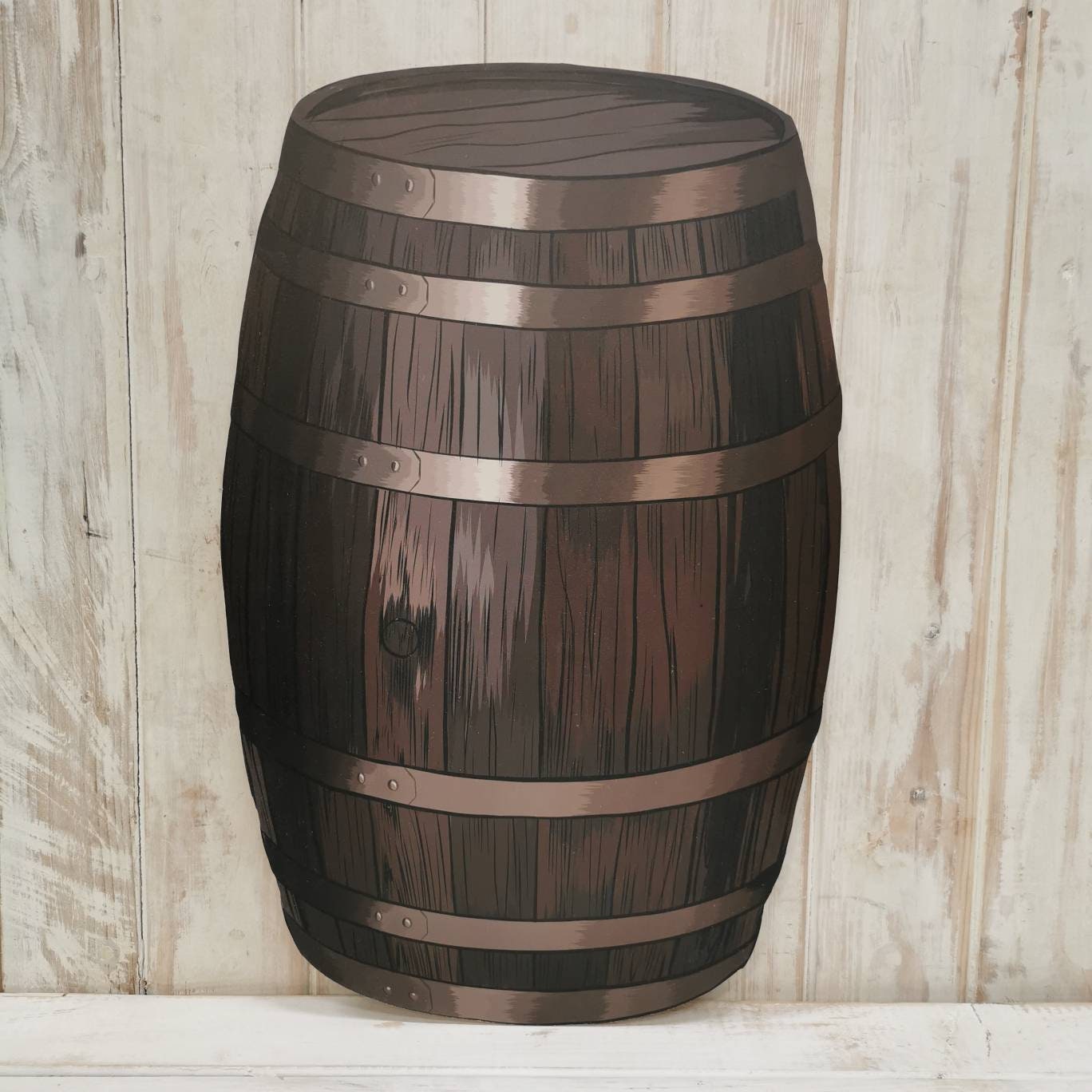 Barrel Wooden Cutout
