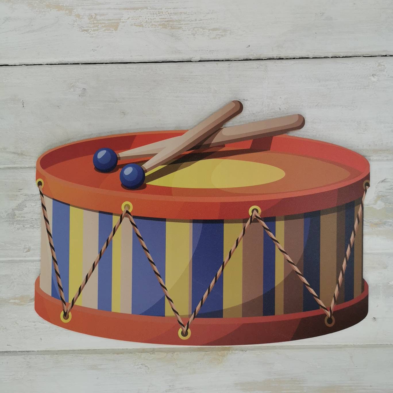 Toy Drum Illustration Prop