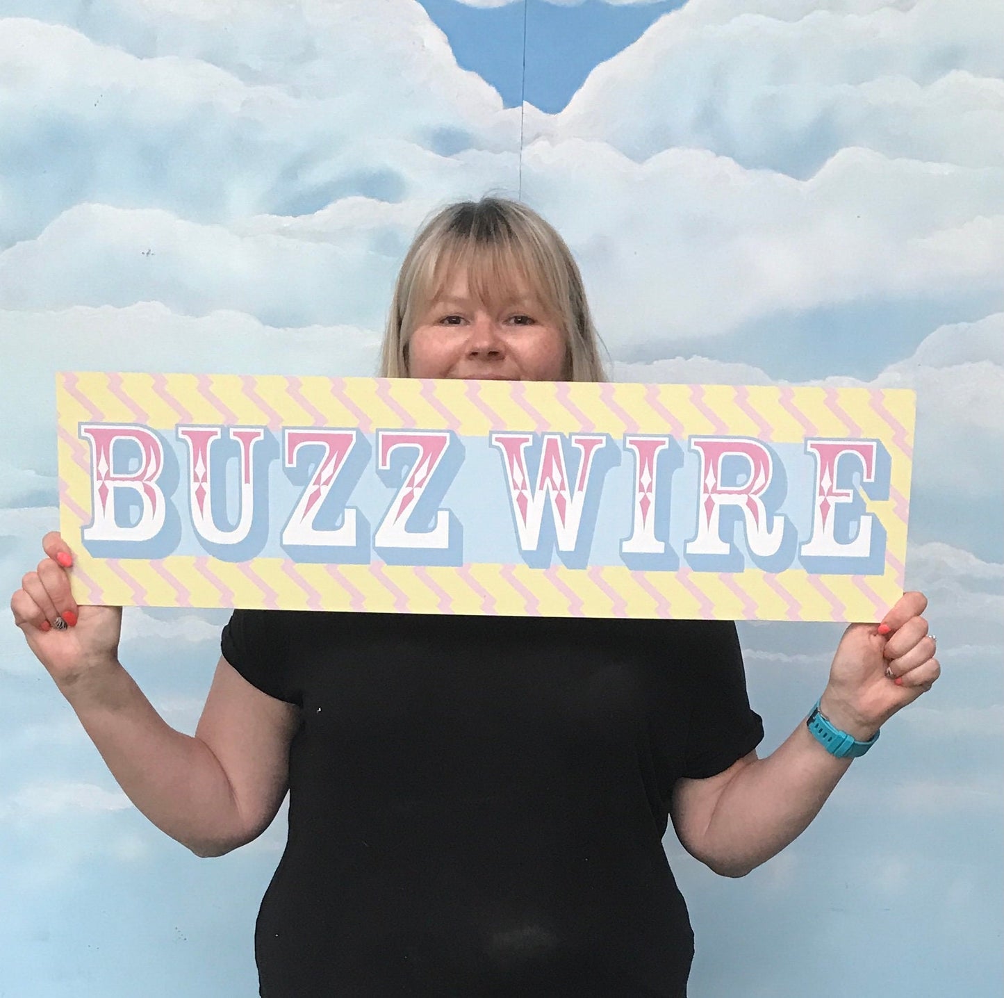 Pastel Buzz Wire Sign