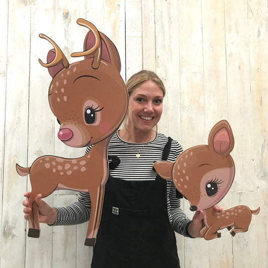 Kitsch Deer Wooden Cutout