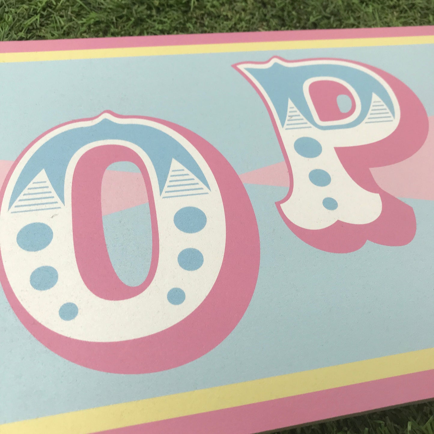 Pastel Hoopla Game Sign