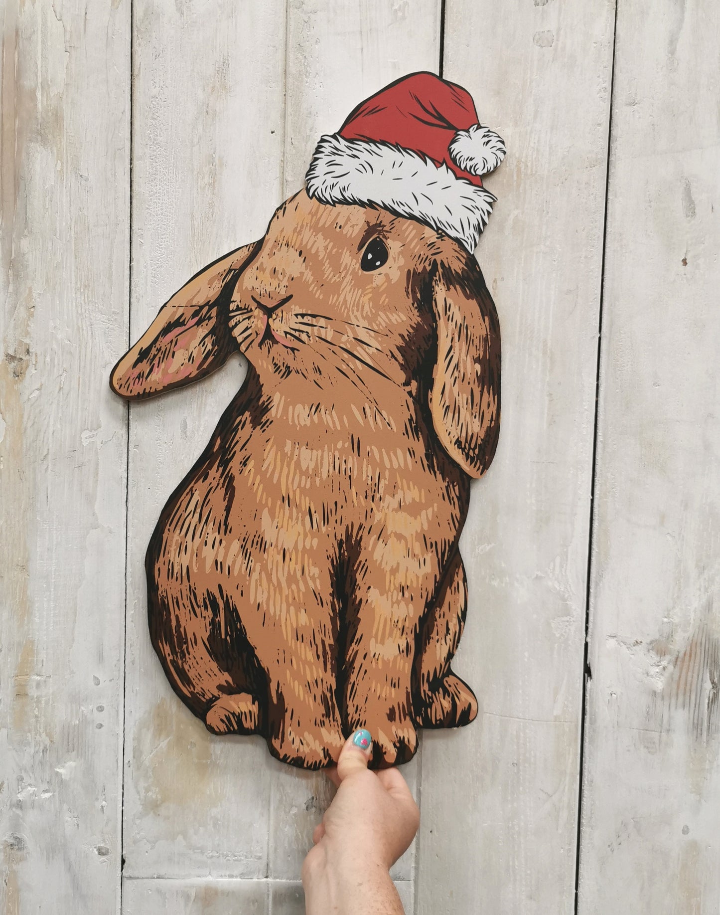 Christmas Bunny Prop
