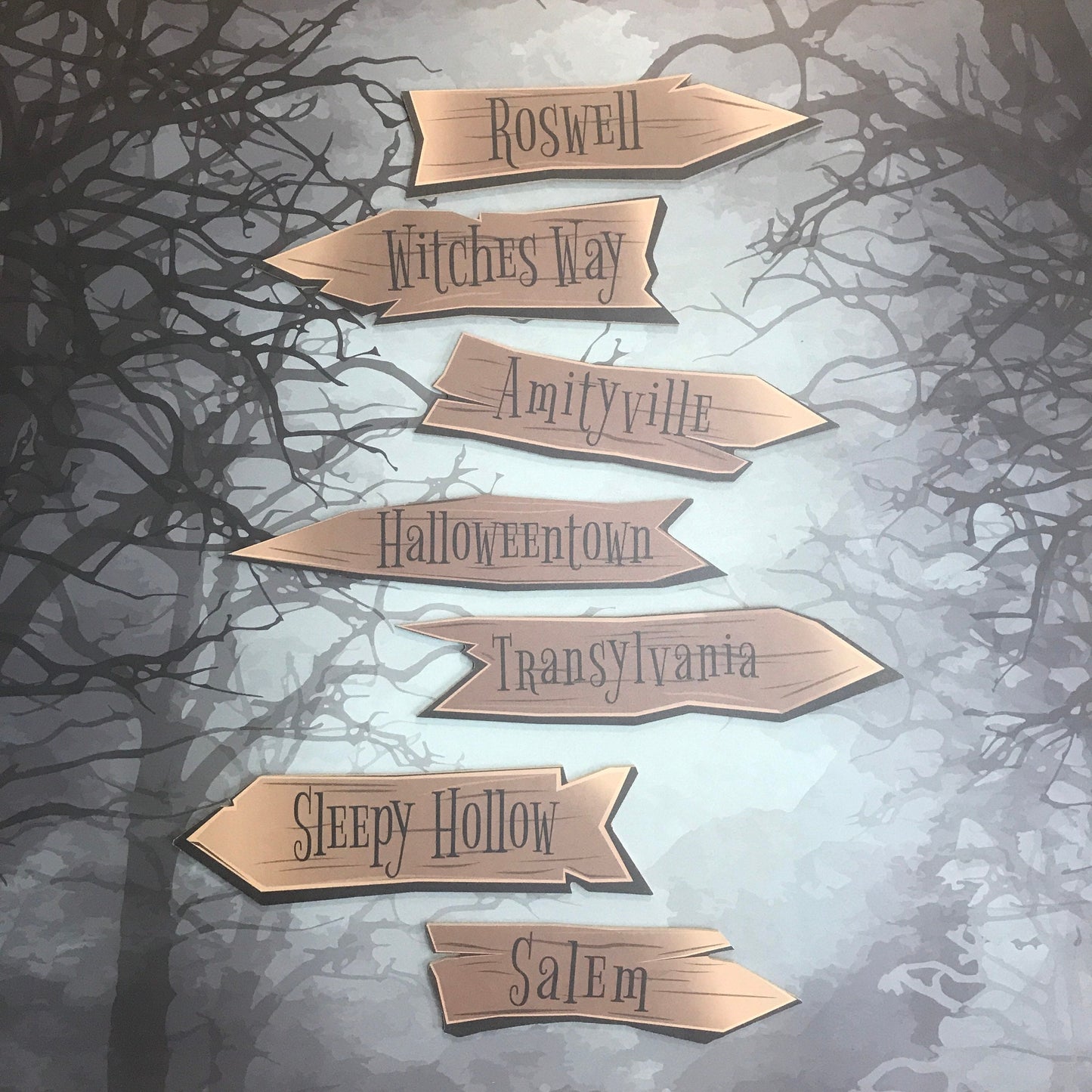 Halloween Signpost Placard