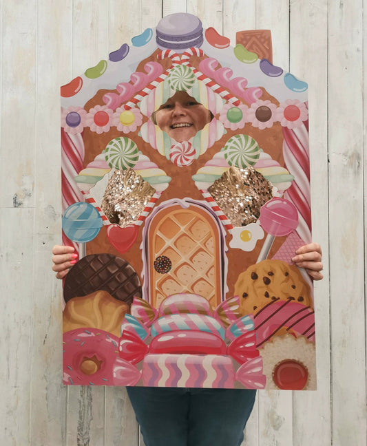 Giant Gingerbread House Photo Prop