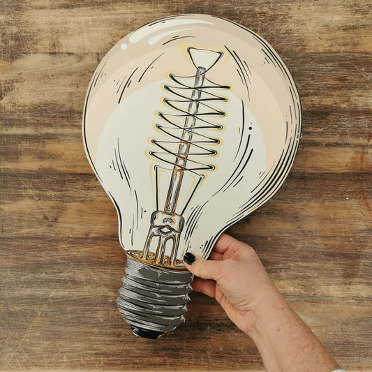 Filament Light Bulb Wall Art