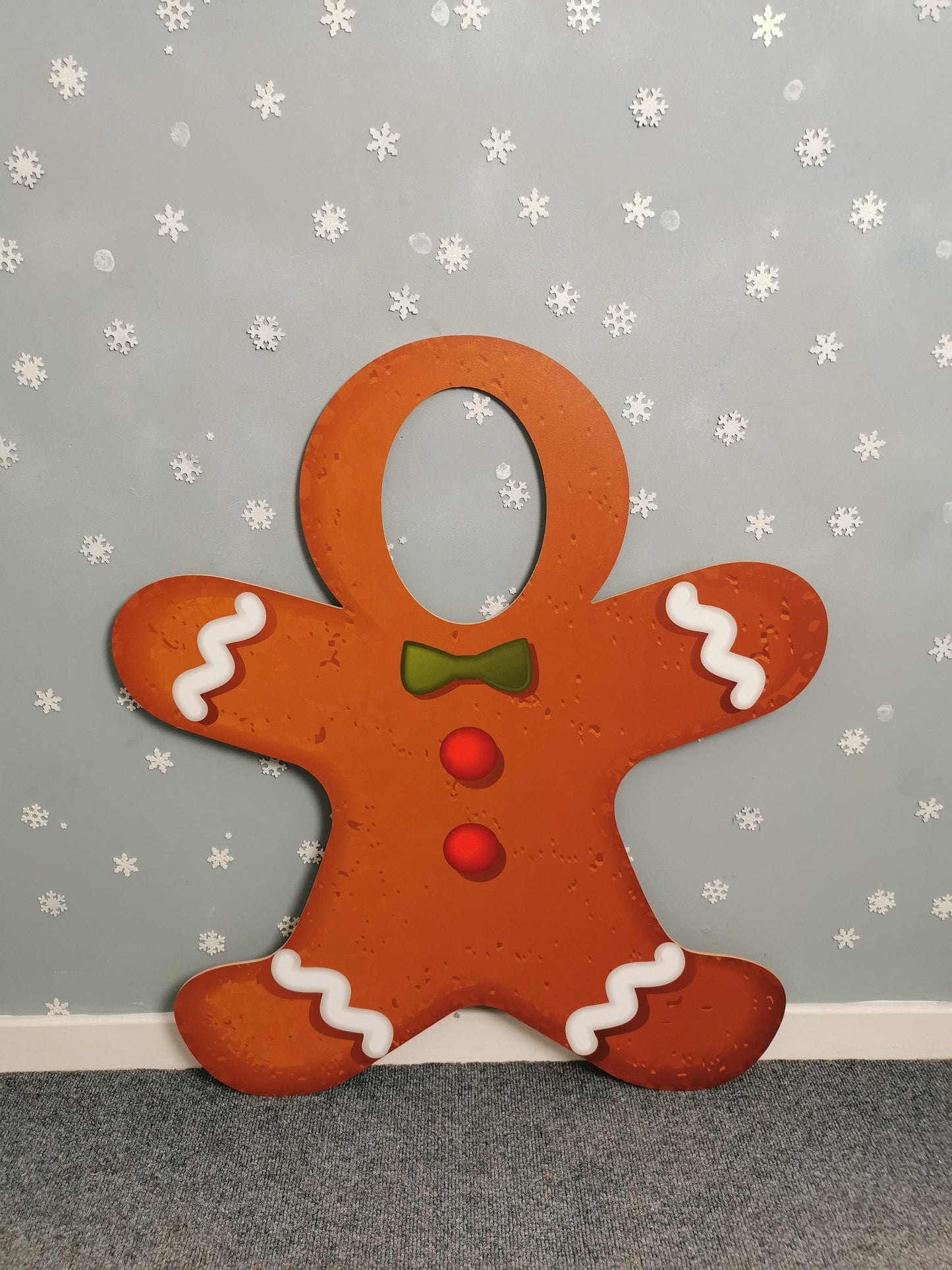 Giant Gingerbread Man or Lady Photo Prop