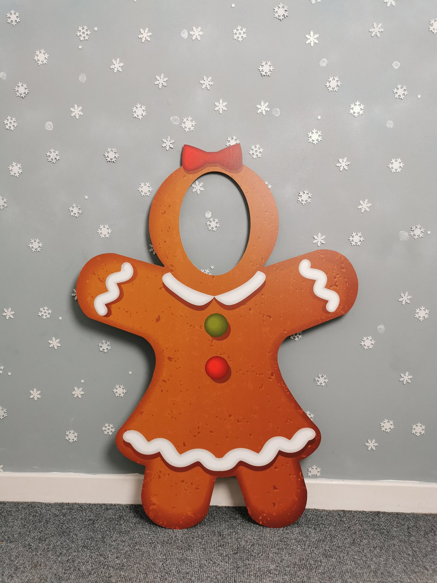 Giant Gingerbread Man or Lady Photo Prop