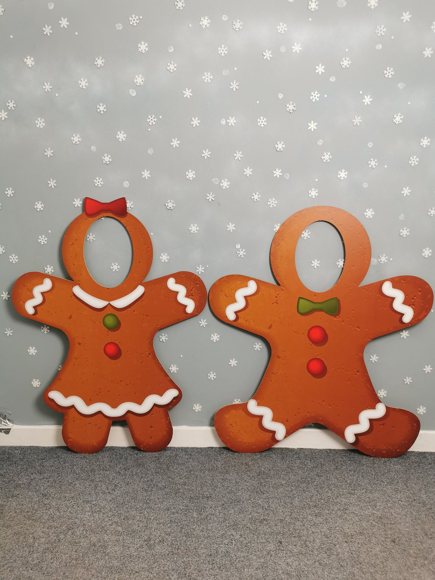 Giant Gingerbread Man or Lady Photo Prop