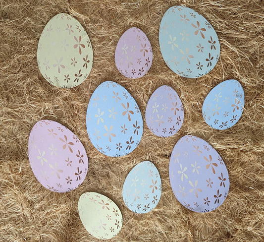 Pastel Flower Easter Egg