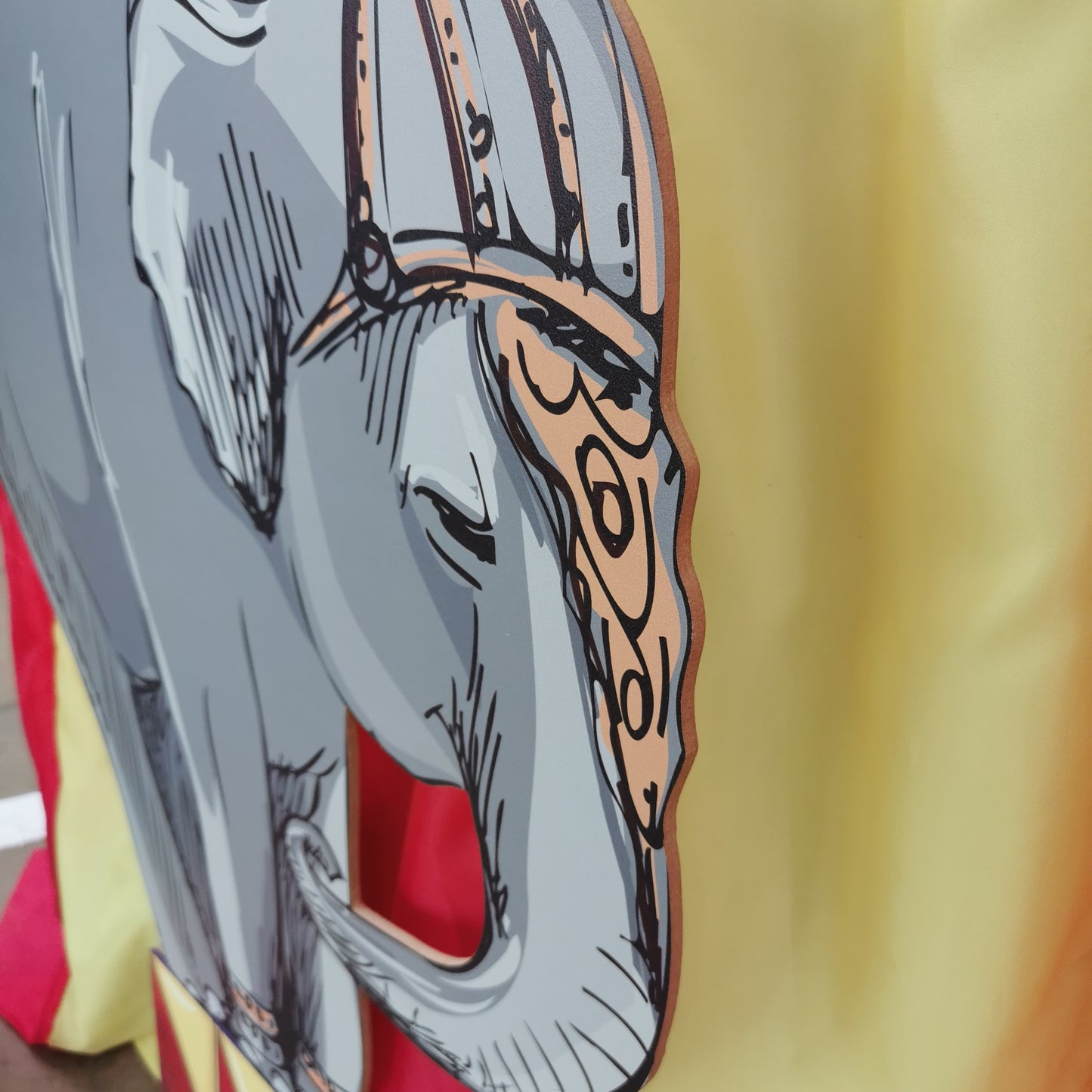 Wooden Circus Elephant Cutout