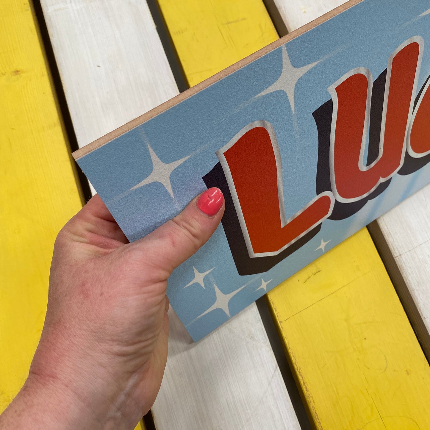 90s Funfair Lucky Dip Sign